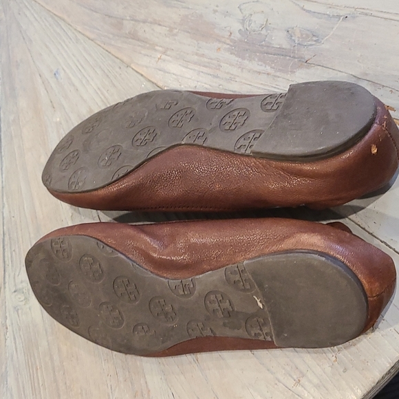 Tory Burch brown leather ballet flats - Picture 8 of 8